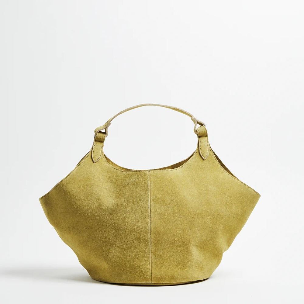 M.I.L.A. Emma Shoulder Bag – Lime Suede – New With Tags | Retails for $600